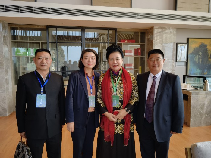 河南省川渝商会会长薛荣带队参加第十七届蒙顶山茶文化旅游节开幕